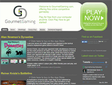 Tablet Screenshot of gourmetgaming.com